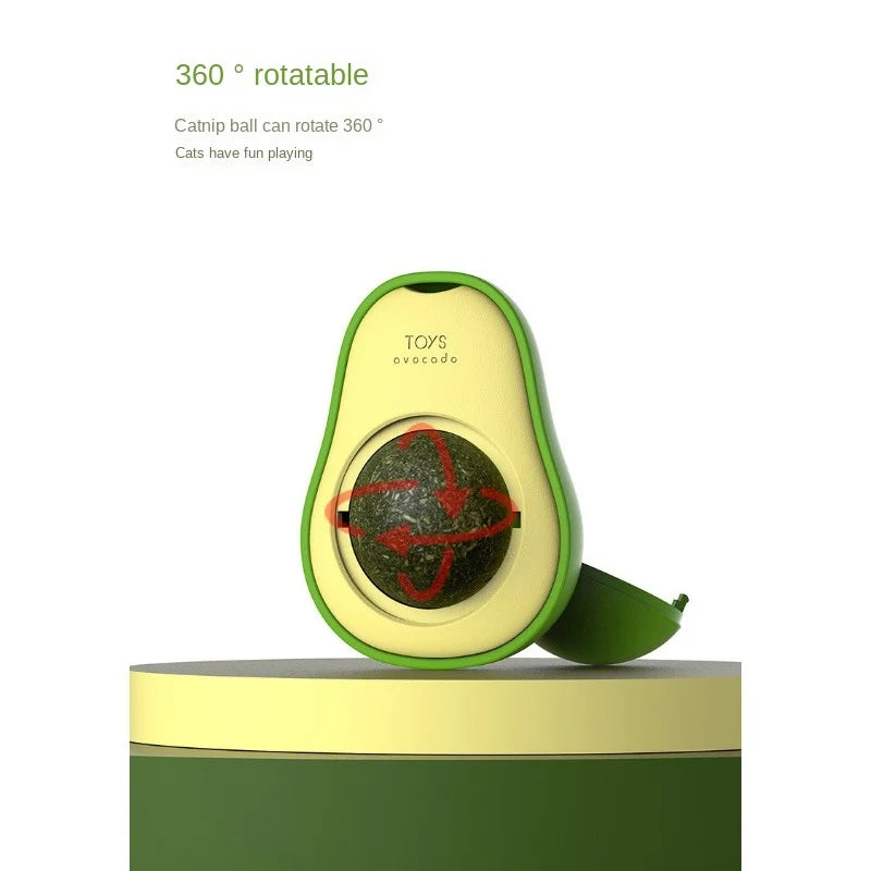 Avocado Shape Cat Toys Gatos Catnip Mint Interactive Ball Mascotas Pet Companion Bionic Fun Healthy Gut