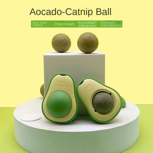 Avocado Shape Cat Toys Gatos Catnip Mint Interactive Ball Mascotas Pet Companion Bionic Fun Healthy Gut