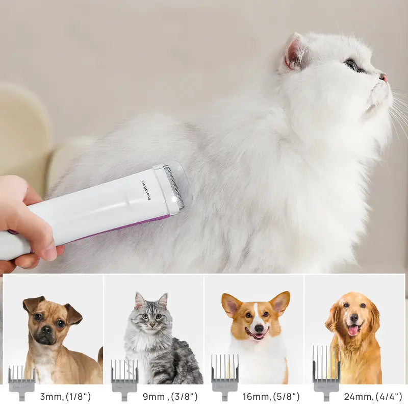 Geoorood Pet Grooming Kit,  Vacuum Brush for Shedding Grooming,Pet Grooming Vacuum,Dog Hair Cat Hair Vacuum Groomer, Grooming Kit & Vacuum Professional Cat and Dog Grooming Supplies with Tools